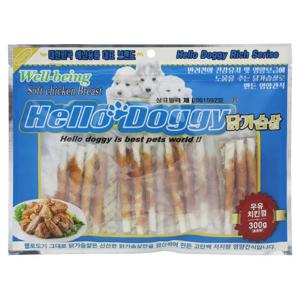 강아지대용량간식 애견간식 우유치킨껌 300g
