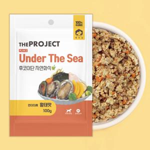 언더더씨 강아지화식 수제사료 황태맛 100g
