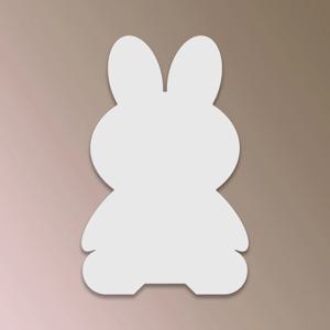 토끼 아크릴 붙이는 안전거울 유아 아기 어린이 어린이집 부착형 거울
