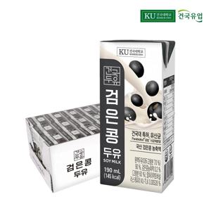 건국두유 검은콩 두유 190ml*24팩