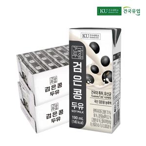 건국두유 검은콩 두유 190ml*48팩