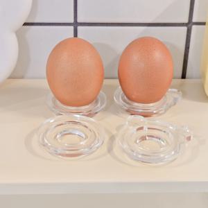 투명 아크릴 1구 에그 홀더 에크릴 곰돌이 계란 트레이 거치대 달걀 받침 스탠드 보관함