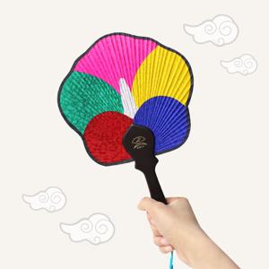 국산 무궁화 부채 소형 ( 전통 한국기념품 외국인선물 민속 여름부채 연극 무용 소품 )