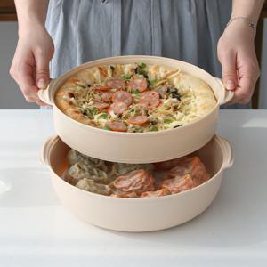 초간편 전자레인지 스팀 찜기 2단세트 전자렌지용기 라면 계란찜 만두 만능찜기