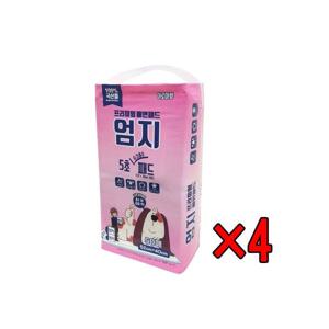 엄지 프리미엄 패드 200매(50매아로마향 X 4개) 1매42g 원산지 국내산 강아지 패드