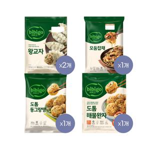 비비고 왕교자1.05kg x2+잡채644g x1+동그랑땡560g x1+해물완자510g x1