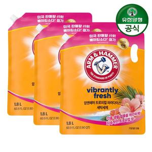 암앤해머 세탁세제 트로피컬 파라다이스 1.8L 3개