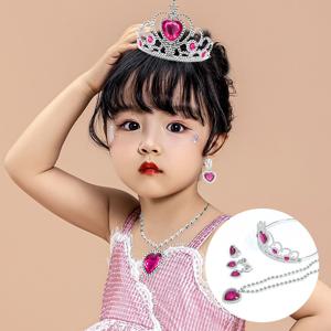공주 왕관 티아라 장식 세트 생일 프린세스 공주 놀이