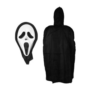 아동 스크림 가면 망토 세트