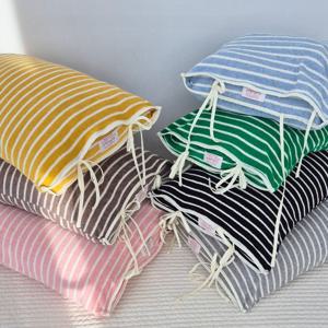 테리 베개커버 자루형 타올 스트라이프 7color