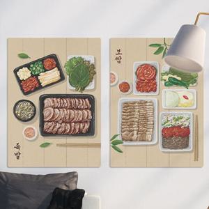 tj599-사각그림액자_맛있는족발과보쌈