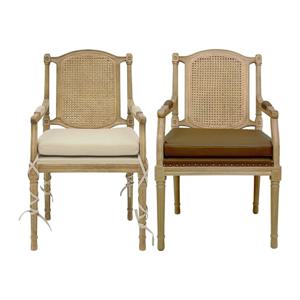 엔틱 프로방스 디자인 라탄 의자 결혼식 빈티지 라탄 의자 Rattan Arm Chair