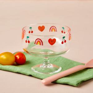 스마일하트 아크릴 아이스크림컵 340ML