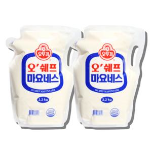 오쉐프 마요네즈 3.2kgX2팩 대용량마요네즈