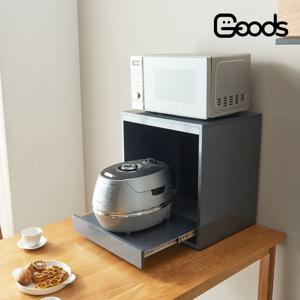 리나 미니 테이블 렌지대 밥솥 수납장 밥솥레일 1인가구 협소 주방 수납 정리