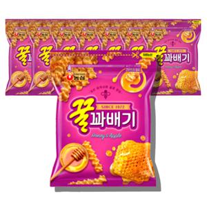 꿀꽈배기 300gX8개 대용량 봉지과자
