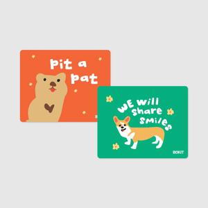 마우스패드 2종 웰시코기 쿼카 데스크 용품