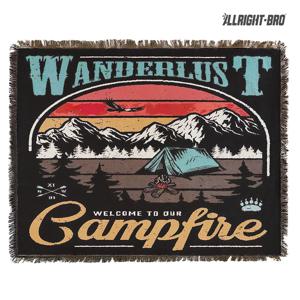 캠핑 러그 디자인 블랭킷 담요 (원덜러스트 가로형 130x180)