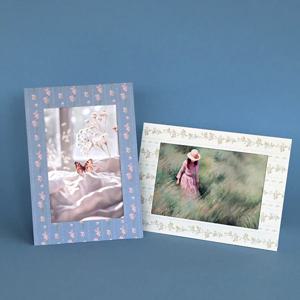스탠딩 페이퍼프레임 - 4x6 올리비아 플라워스 종이액자 (10매)