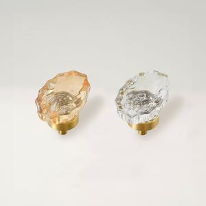 크리스탈 황동 가구 손잡이 붙박이장 서랍장 타원형 1구 2color