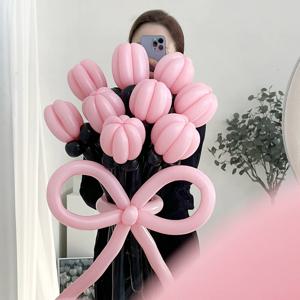 튤립 꽃다발 DIY 세트 블랙핑크 만들기 풍선 꽃다발 졸업식꽃다발 생일 선물