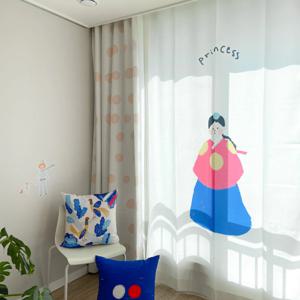 별이 공주 커튼