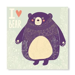 캔버스액자 보라곰