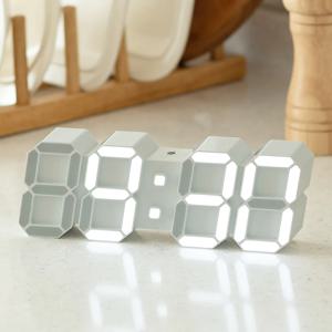 코드리스 무선 인테리어 3D LED 탁상 벽시계 19cm