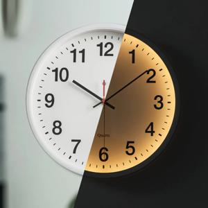아폴로 무선 인테리어 LED 벽시계 30cm