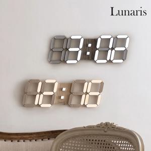우드 3D LED 인테리어 벽시계 LG전구 38cm