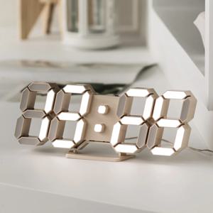 3D LED 인테리어 탁상 벽시계 시즌4 LG전구 25cm