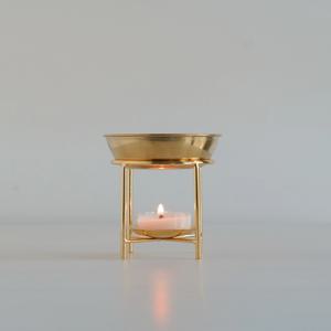 골드 스테인리스 오일 버너 램프 워머