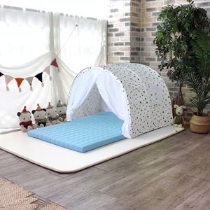 화이트 별 2단 텐트 싱글 플레이 아동 놀이 텐트 침대