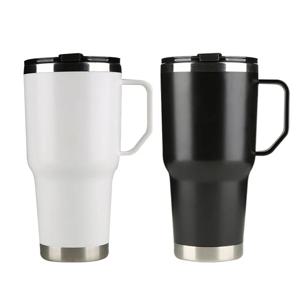 손잡이텀블러 스텐 보온 보냉 900ML 빨대뚜껑 머그형 대용량 텀블러