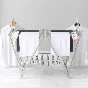 튼튼한 접이식 스테인리스 빨래건조대 소형 싱글 1인가구용