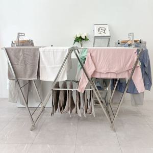 튼튼한 접이식 스테인리스 빨래건조대 원룸 듀오 1~2인가구용