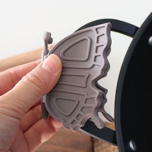 자석이 내장된 실리콘 나비 냄비 오븐 손잡이 장갑  2p