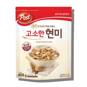 현미로 든든한 아침을 만들면, 고소한 현미 450g 시리얼