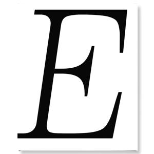 캔버스액자 알파벳 E