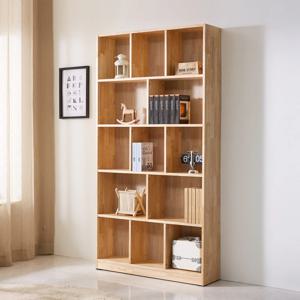 부카 인테리어 원목 5단 수납 책장 1000