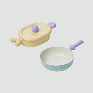 IH 비기너 2종 세트(전골 오벌 냄비24cm+웍22cm)(+버터나이프 1p 증정)