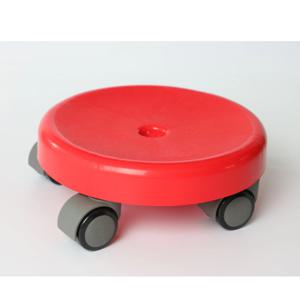 앉은뱅이 바퀴 좌식 의자 보조 바닥 화분 원형 간이 낮은 이동식 의자 2color