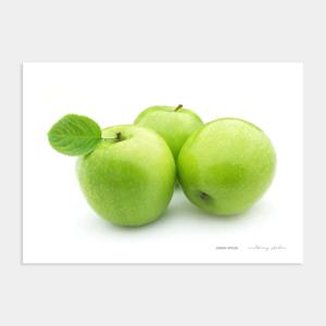 행운을 부르는 회장님 풍수 사과 그림 포스터 액자 / 03 Green Apples 1번 /