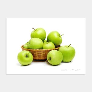 행운을 부르는 회장님 풍수 사과 그림 액자 포스터 / 07 Green Apples 4번 /