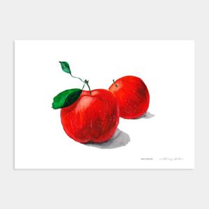 행운을 부르는 회장님 풍수 사과 그림 포스터 액자 / 08 Red Apples /