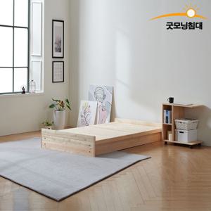 편백나무 메이즈 통깔판 후드형 침대프레임 매트리스 선택(S.SS.D.Q.K)