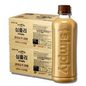 아카페라 심플리 로어슈거 라떼 400ml*40개입