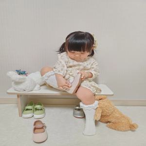 쁘띠 1단 슈벤치 화이트 원목 현관 아이 벤치 4사이즈