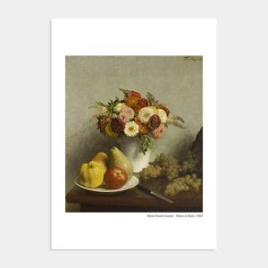 행운을 부르는 회장님 풍수 사과 그림 포스터 액자 / 17 앙리 팡탱 - 사과 1번 /