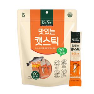 맛있는 캣스틱 연어&치킨맛 10g x30포 짜먹이는 고양이 간식 영양 파우치 스틱